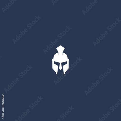 spartan head logo vector