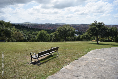Bench in park