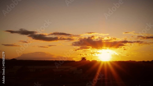 Wallpaper Mural Urban sunset timelapse. No people. High quality FullHD footage Torontodigital.ca