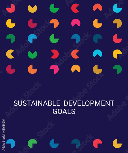 Cover. Sustainable Development Goals Colors. Vector Illustration