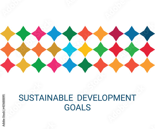 Cover. Sustainable Development Goals Colors. Vector Illustration