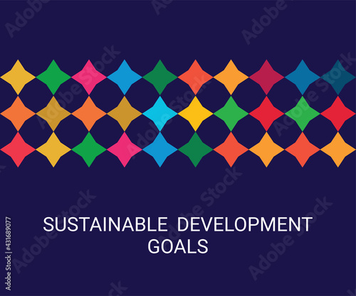 Cover. Sustainable Development Goals Colors. Vector Illustration