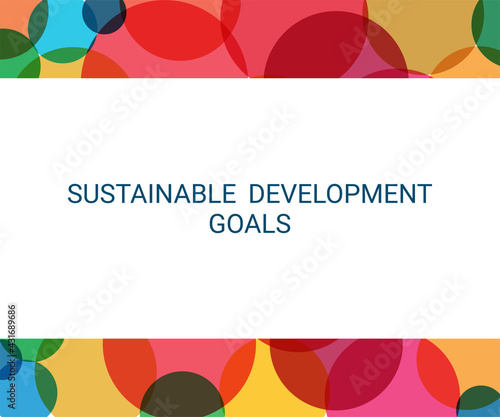 Cover. Sustainable Development Goals Colors. Vector Illustration