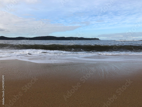 Waves at a beach in Umina