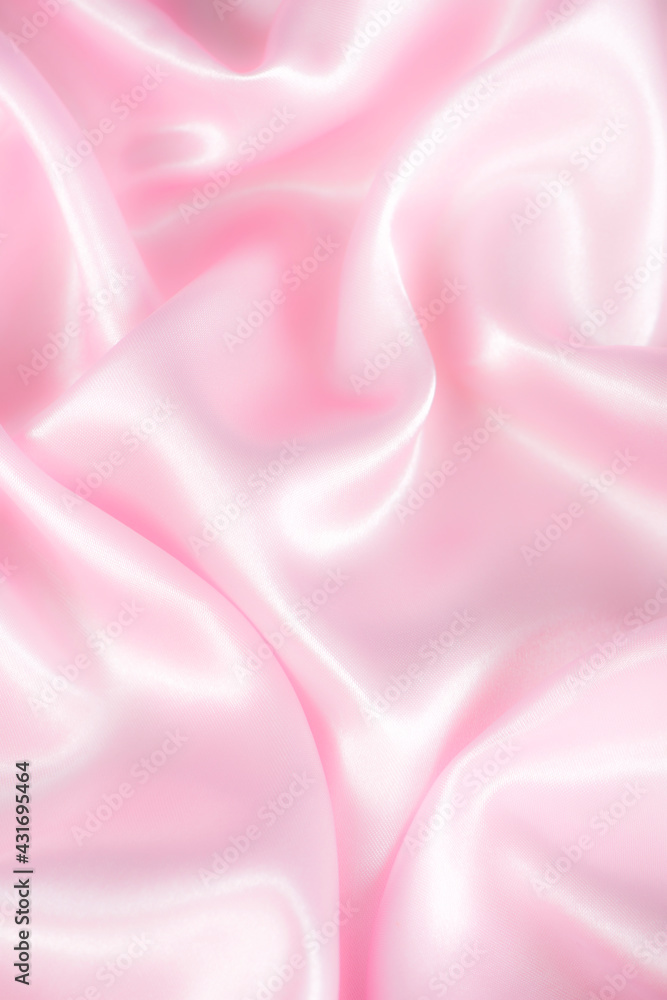 Obraz premium Abstract black silk fabric texture background. Cloth soft wave. Creases of satin