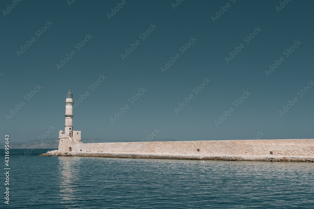 Lighthouse in Chania Crete Greece
