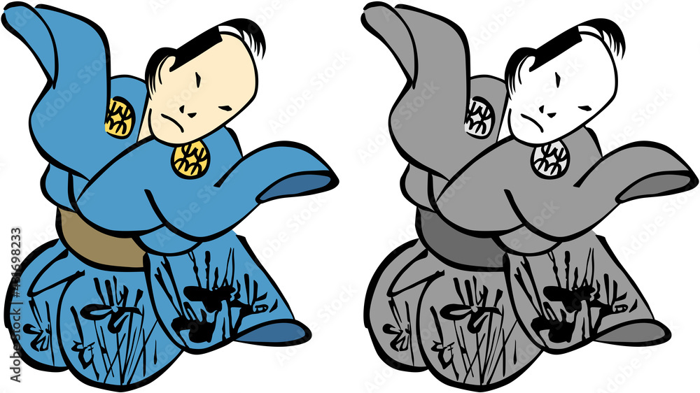 Obraz premium 浮世絵 町人 その172