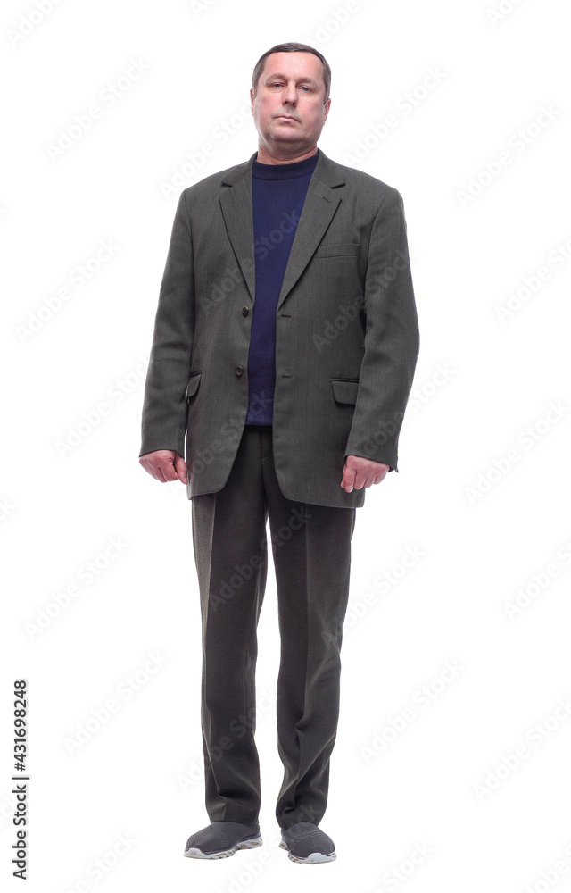 in full growth. casual mature man in casual clothes. in full growth. casual mature man in casual clothes.