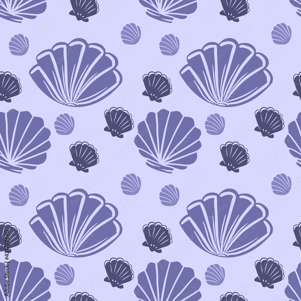 Shells Seamless Pattern Shells Seamless Pattern
