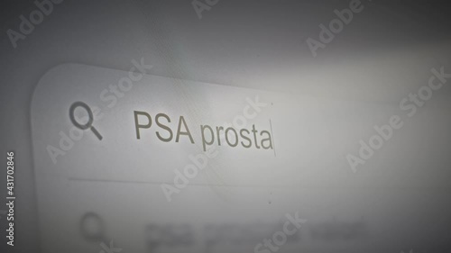 PSA Prostate Specific Antigen specific blood test values for prostate cancer search engine