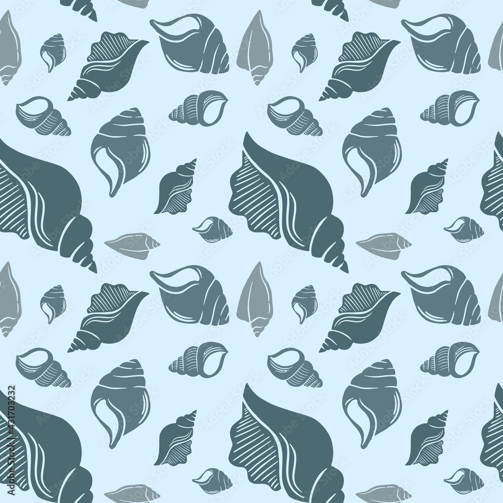 Shells Seamless Pattern Shells Seamless Pattern