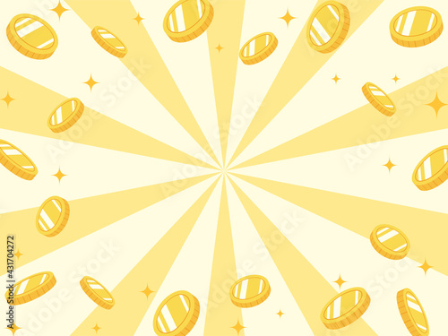金貨の背景 3