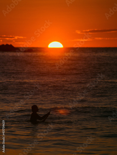 sunset on the beach © Julen