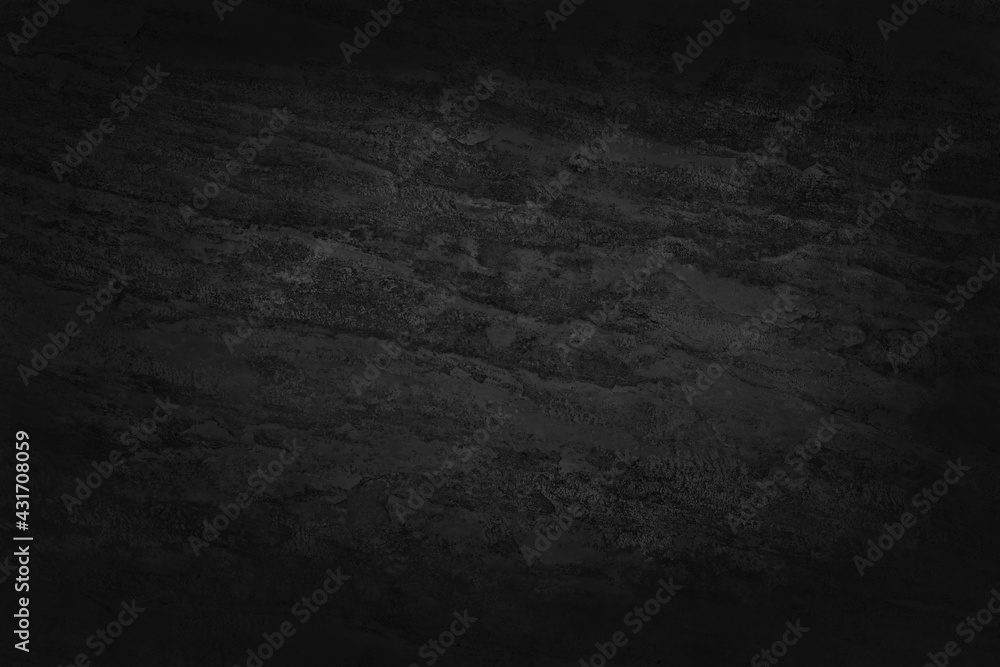 Naklejka premium Dark grey black slate texture in natural pattern with high resolution for background and design art work. Black stone wall.
