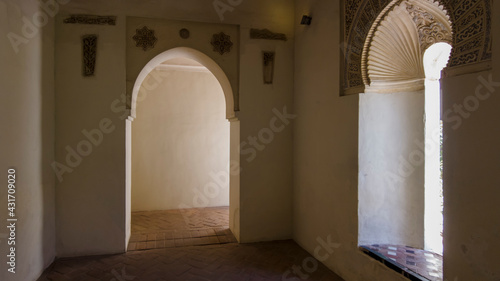 jardines de la antigua alcazaba nazarí  de Málaga, Andalucía