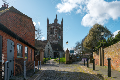 St Andrew's church in Farnham, Surrey, UK - February 2020