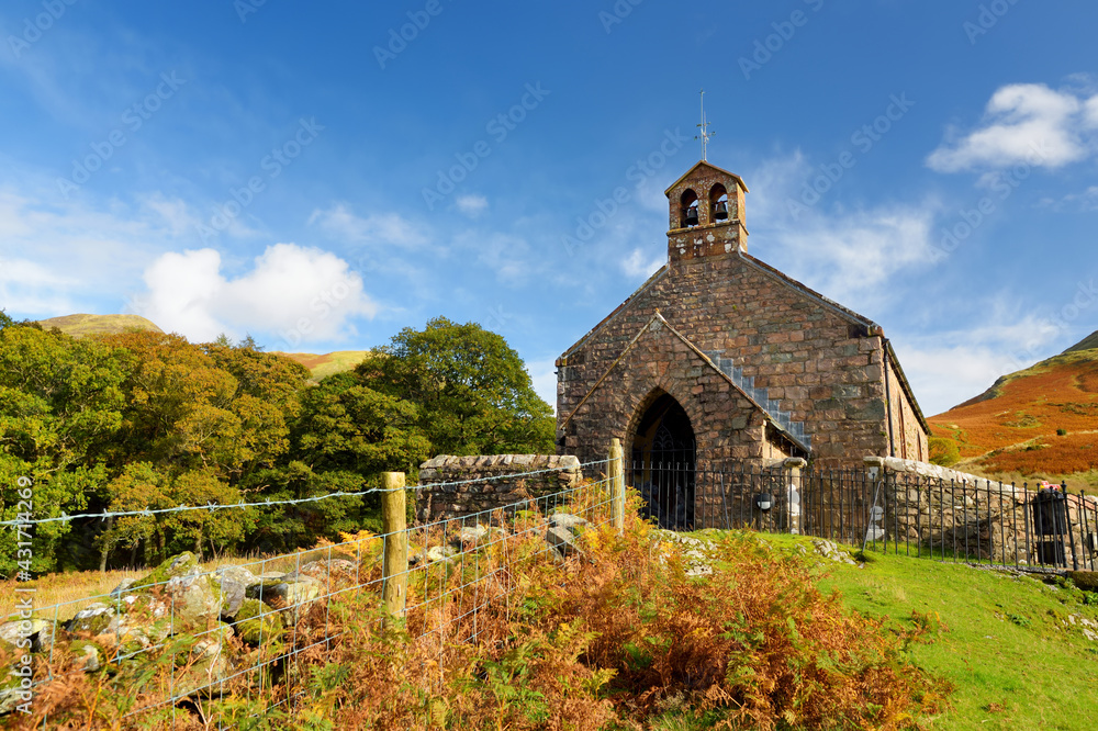 Small picturesque Church of St James is situated above the village of Buttermere at the junction of Honister and Newlands passes.