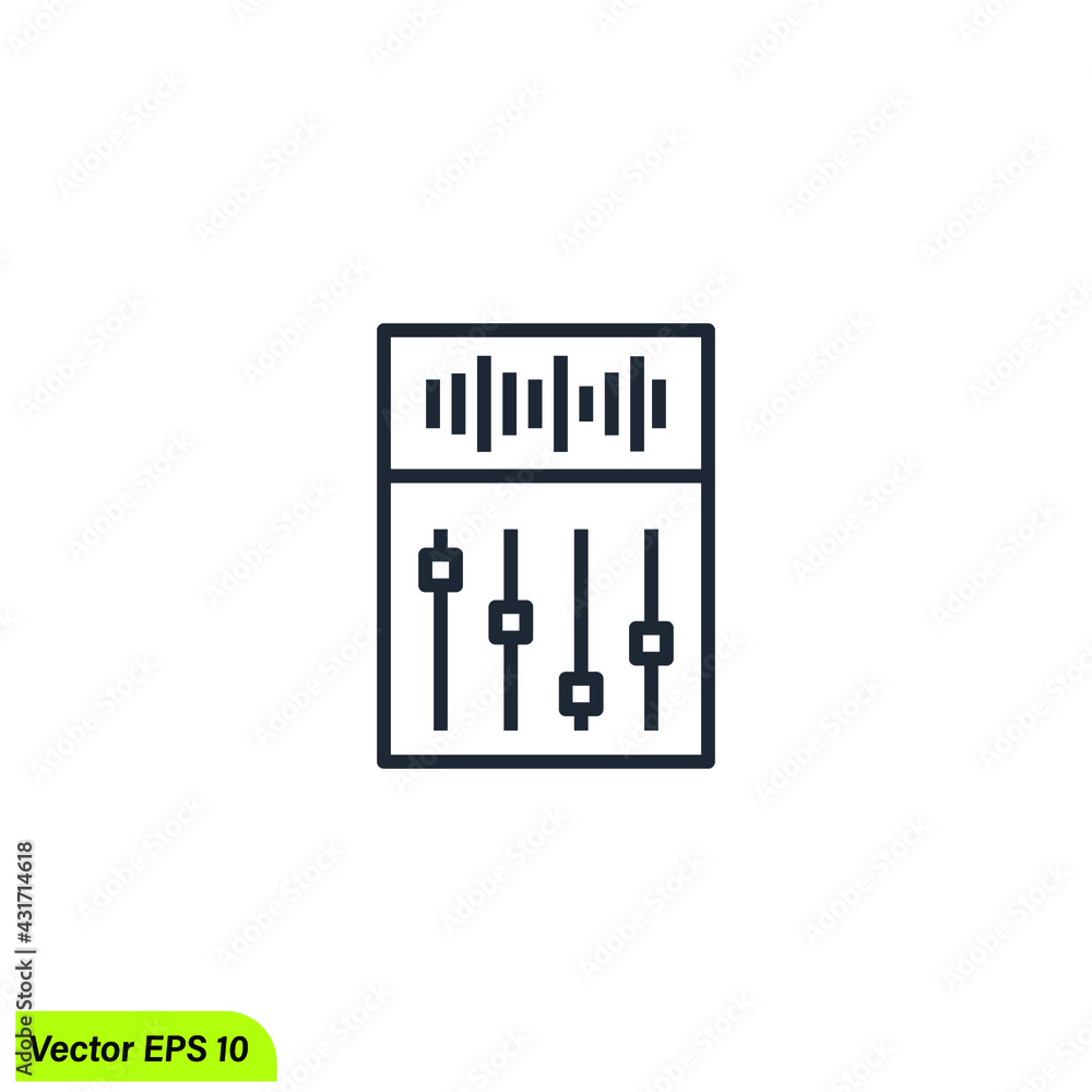 sound mixer icon vector illustration simple design element sound mixer icon vector illustration simple design element