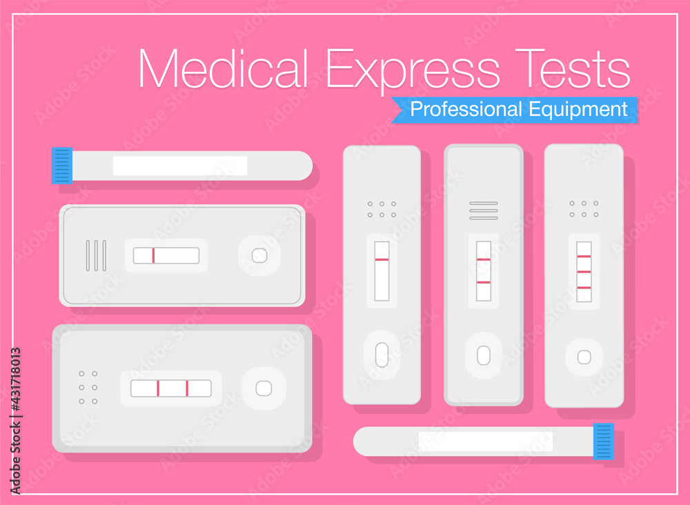 Different types of medical express tests personal cassette test kit
