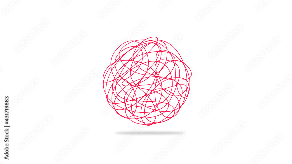 boule de papier concept, gribouillis boule de papier concept, gribouillis