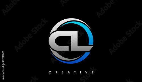 CL Letter Initial Logo Design Template Vector Illustration