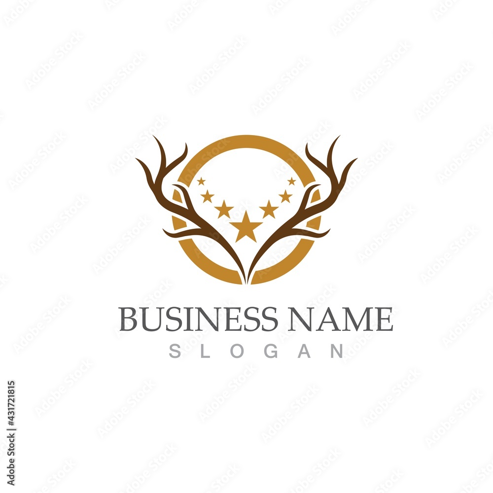 Deer vector icon illustration design