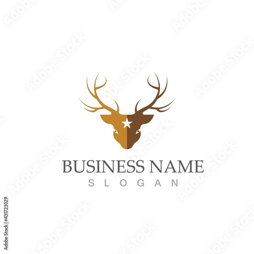 Deer vector icon illustration design