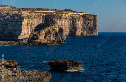 Obraz na płótnie Gozo Cliffs Coastal w salonie