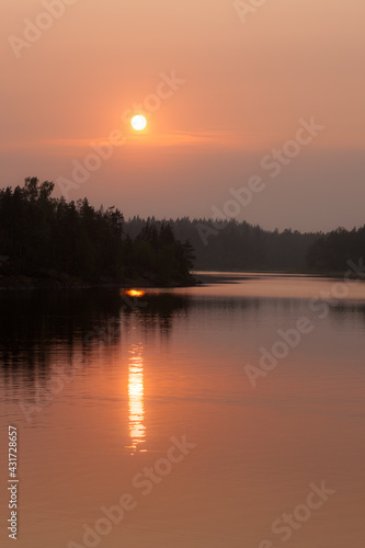 sun and its reflection © Maslov Dmitry
