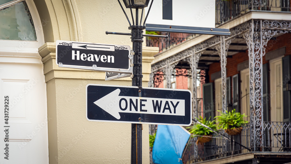 Fototapeta premium Street Sign to Heaven