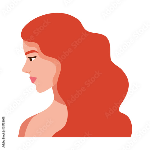 redhead woman shirtless