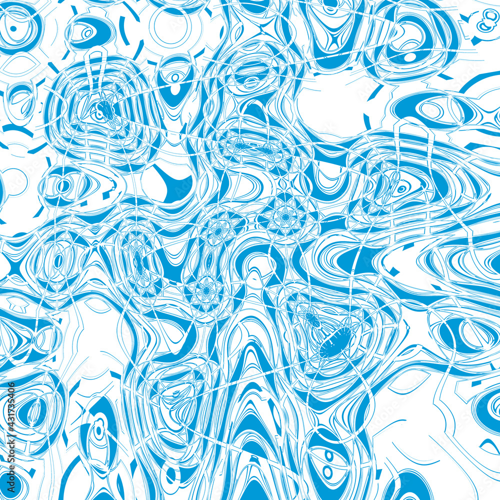 Blue organic abstract Blue organic abstract