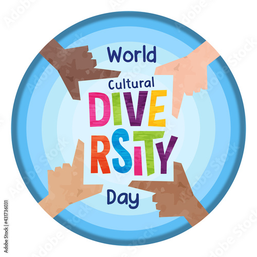 Cultural Diversity card diverse people teamwork