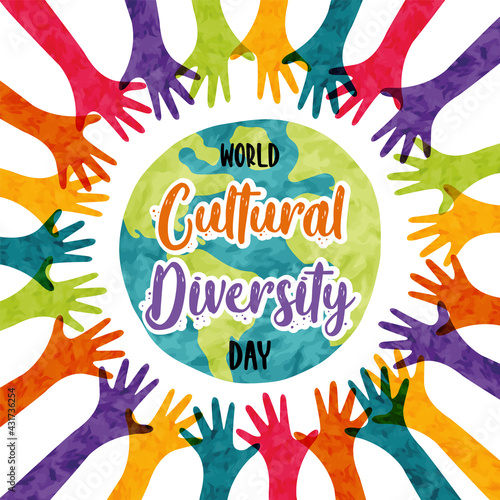 Cultural Diversity colorful diverse people card