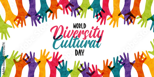 Cultural Diversity colorful diverse people hand