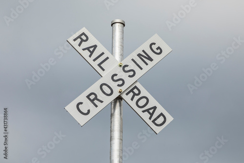 Fotografie, Obraz railroad crossing sign