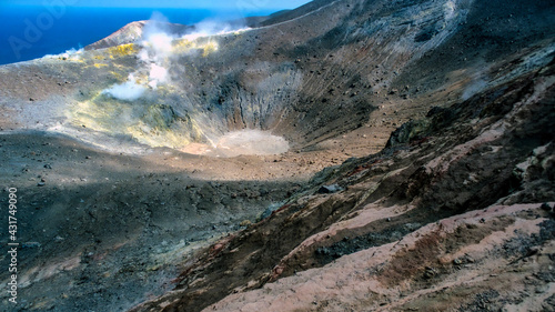 Crater of Vulcano Island