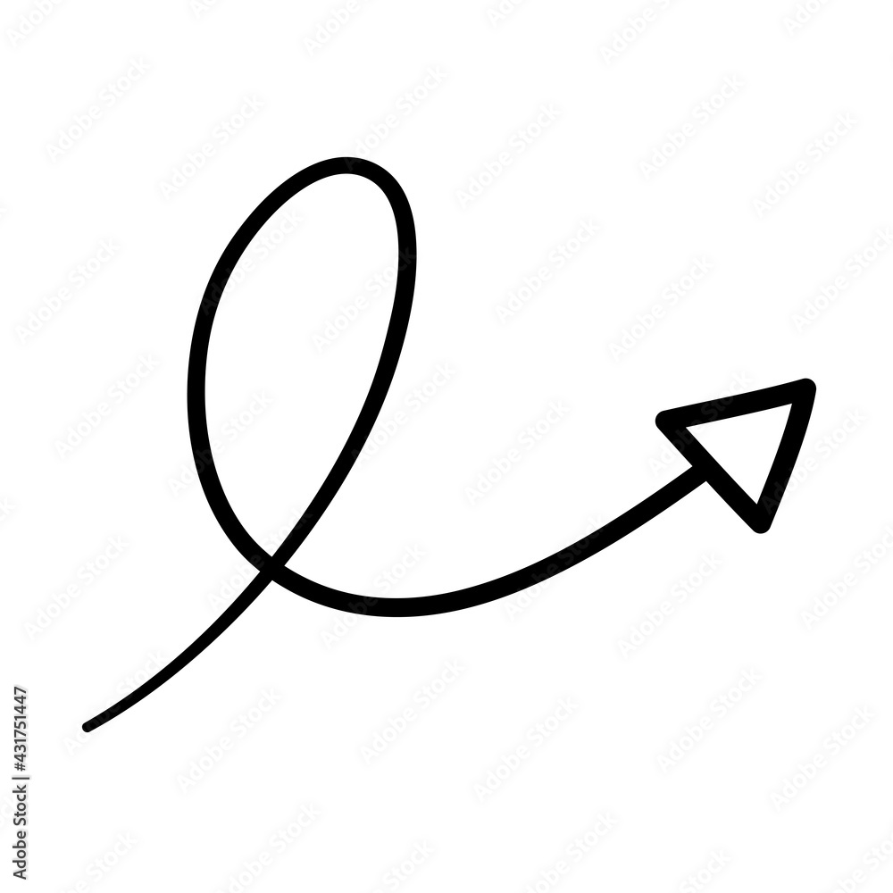 swirly arrow icon