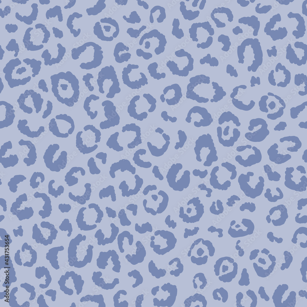 Abstract modern leopard seamless pattern. Animals trendy background. Blue decorative vector stock illustration for print, card, postcard, fabric, textile. Modern ornament of stylized skin Abstract modern leopard seamless pattern. Animals trendy background. Blue decorative vector stock illustration for print, card, postcard, fabric, textile. Modern ornament of stylized skin