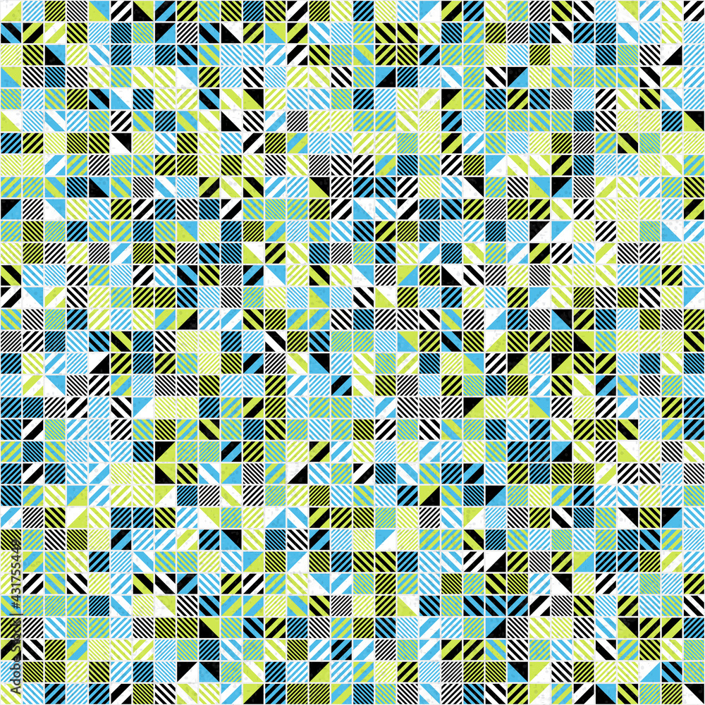 Naklejka premium Abstract Geometric Pattern generative computational art illustration