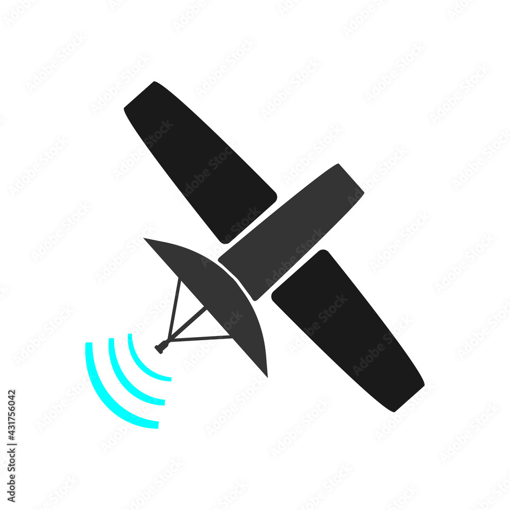 Satellite symbol, web icon, vector Satellite symbol, web icon, vector