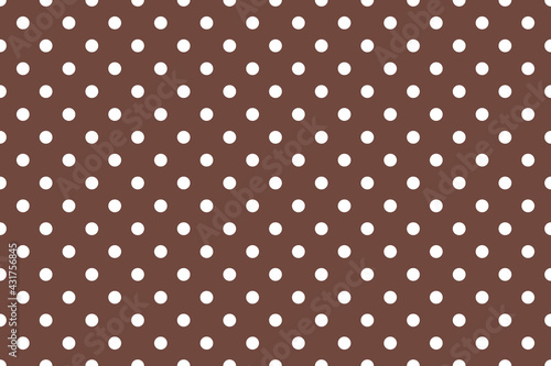brown polka dot background. vector illustration.