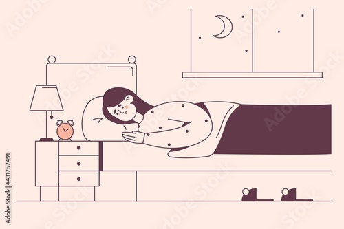 Sleep disorder, insomnia concept