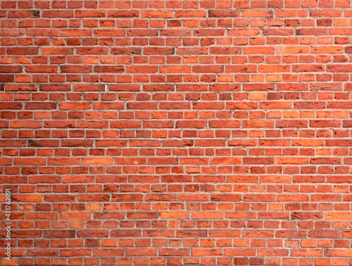 Texture of old red brick wall, background for your design