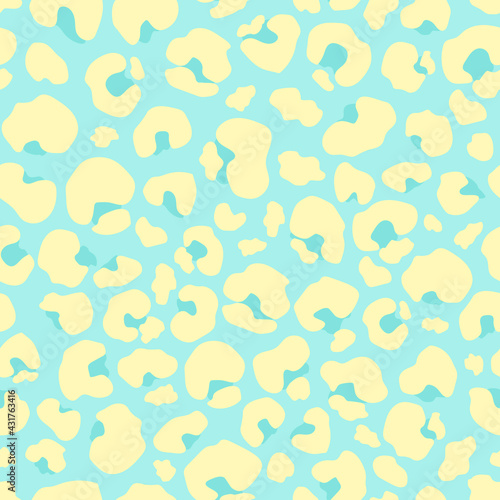 Seamless pattern Leopard spots . Leopard background vector illustration 