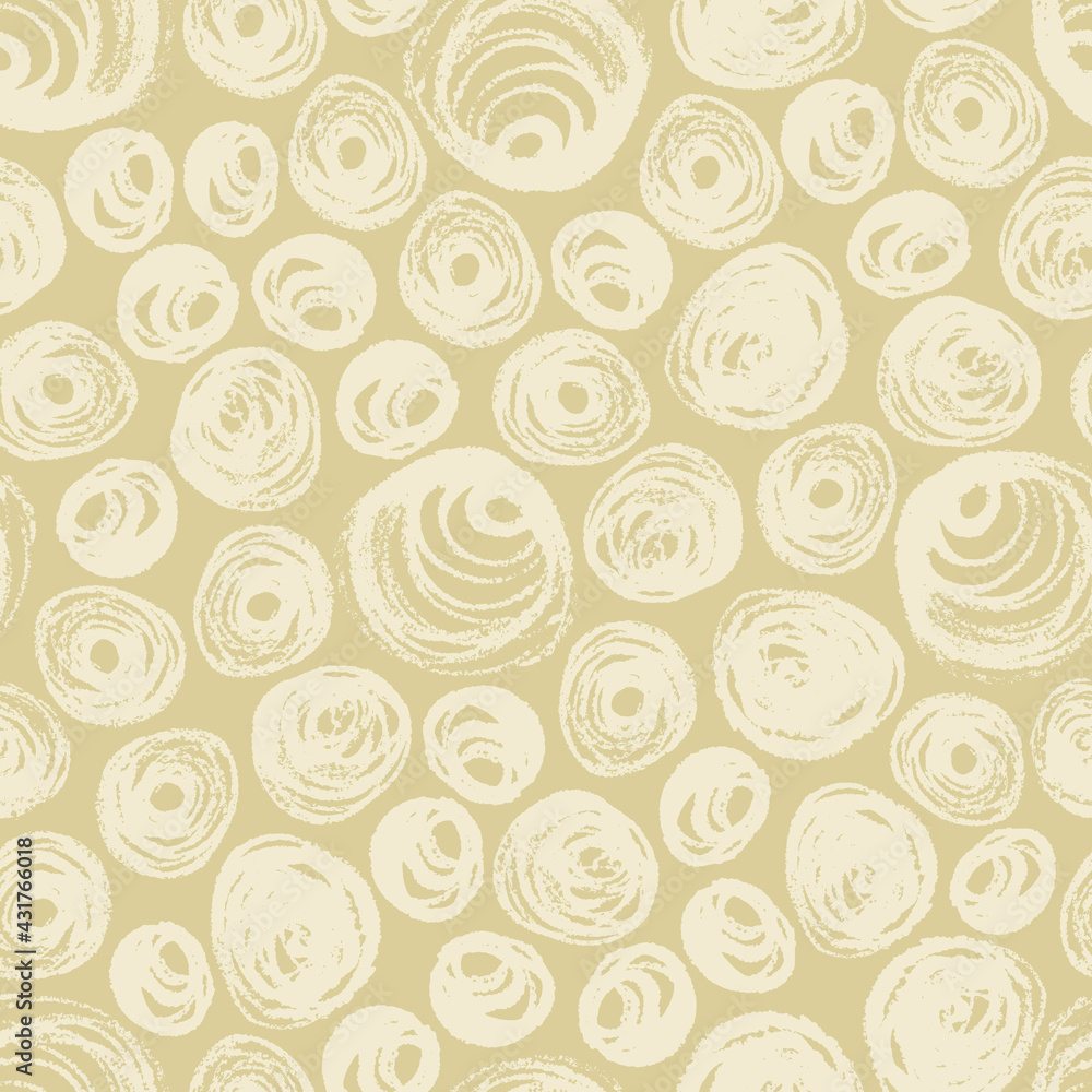 Seamless pattern from hand drawn brush strokes round elements in pastel colors. Abstract vector background. Repeated decorative design. Seamless pattern from hand drawn brush strokes round elements in pastel colors. Abstract vector background. Repeated decorative design.