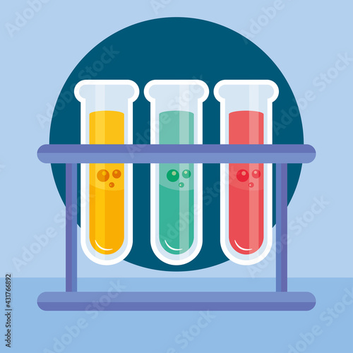test tubes illustration