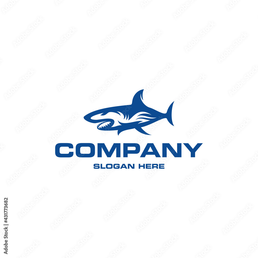 Animal Shark Predator Vector Logo Animal Shark Predator Vector Logo