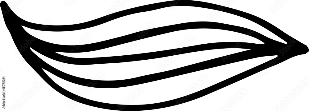 Single element of abstraction in doodle summer set.