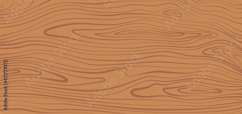 Wood texture. Brown wooden plank, cutting board, floor or table surface. Striped fiber textured background. Retro tree surface pattern